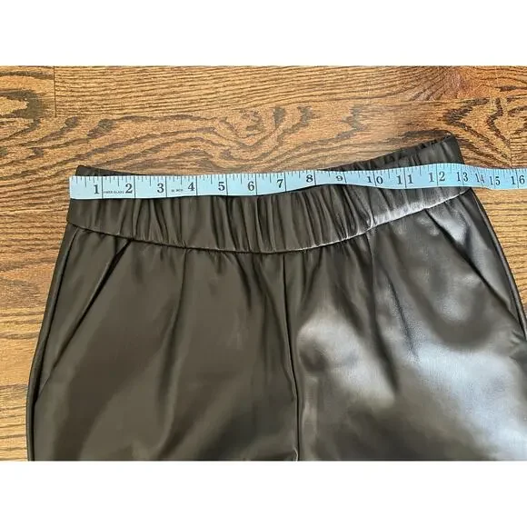 A New Day Faux Black Leather Pants Womens Size XS NWOT - Picture 3 of 6